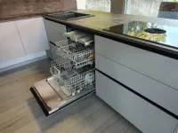 Cucina moderna grigio Doimo cucine con penisola Aspen in offerta