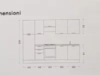 Cucina moderna lineare Artec Quadra 01 a prezzo scontato