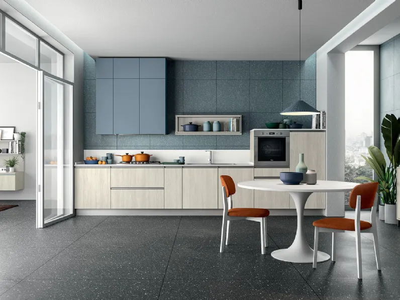 Cucina moderna lineare Colombini casa Cucina lineare speciale design a prezzo ribassato