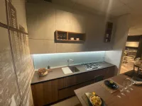 Cucina moderna noce Arredo3 lineare Kali' scontata