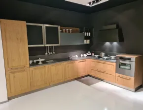 Cucina moderna rovere chiaro Arredo3 ad angolo Asia telaio a soli 8600€