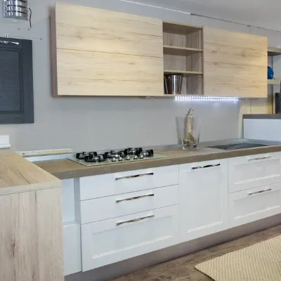 cucina shabby chic on penisola
