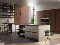 Cucina moderna tortora Arredo3 lineare Kali' in Offerta Outlet