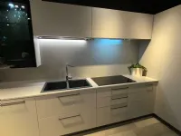 Cucina moderna tortora Prima cucine ad angolo Domino castoro in Offerta Outlet