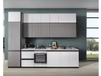 Cucina Net cucine moderna lineare altri colori in laminato materico Zoe