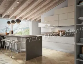 Cucina moderna ad isola Colombini casa Feuerbach a prezzo scontato