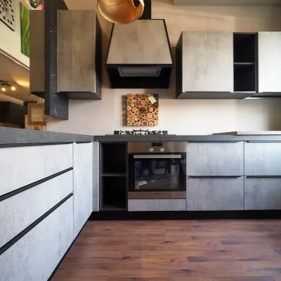 Cucina in laminato materico Nuovi mondi cucine a PREZZI OUTLET -64%