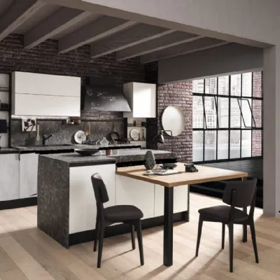 Cucina Nuovi mondi cucine Cucina minimal industriale    OFFERTA OUTLET