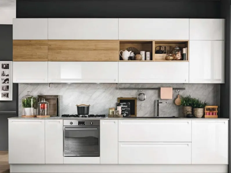 CUCINA Nuovi mondi cucine Cucinam minimale moderna   PREZZO OUTLET