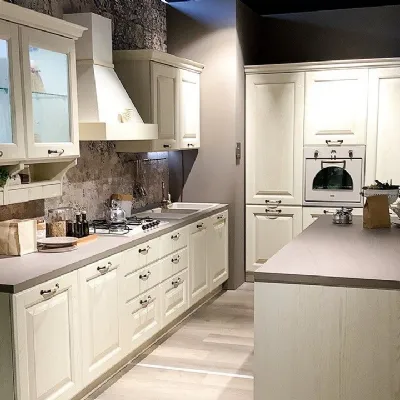 Cucina Panama  classica rovere chiaro ad isola La casa moderna scontata 46%