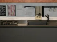 Cucina Pop moderna grigio lineare Mobilturi