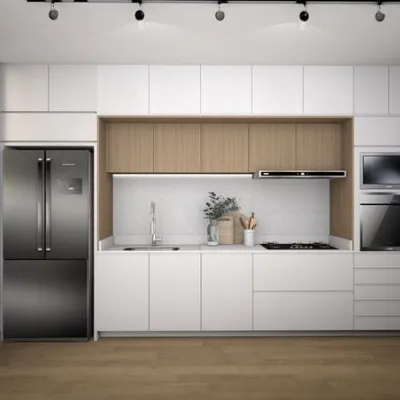 Cucina bianca moderna lineare Pura joy Artigianale a soli 6800€