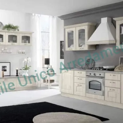 Cucina Ravel classica rovere chiaro lineare Febal