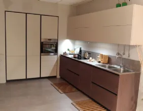 Cucina rovere chiaro design ad angolo Sohoo anta vassoio Doimo cucine a soli 7500€