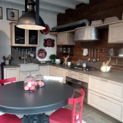 Cucina rovere chiaro industriale ad angolo 1956 rovere  Marchi cucine a soli 15600€