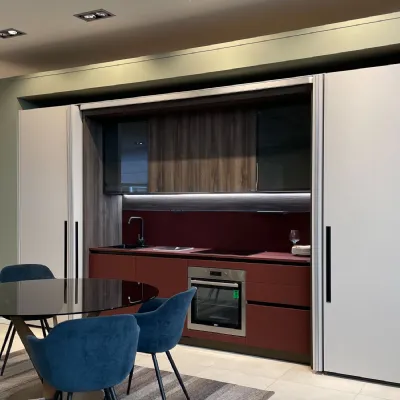 Cucina lineare moderna rossa Scavolini Boxlife a soli 15500€