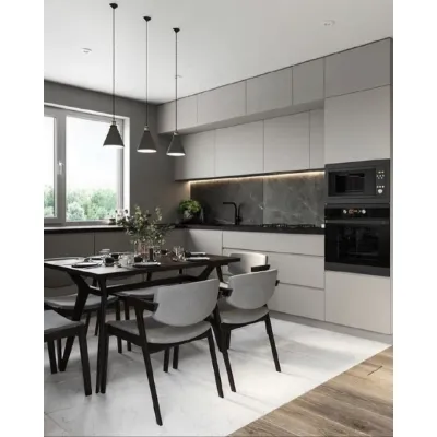 Cucina grigio moderna ad angolo Shelly Artigianale a soli 7900€