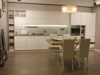 Cucina Stosa cucine moderna lineare bianca in legno Maxim