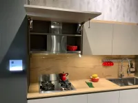 Cucina ad angolo in laminato materico altri colori Infinity con cabina a prezzo scontato
