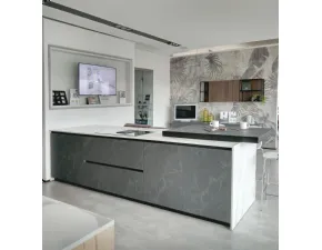 Cucina Stosa moderna ad isola altri colori in laminato materico Isola cucina