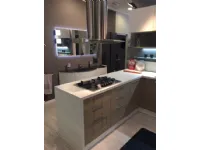 Cucina tortora moderna ad angolo Raimbow Scavolini scontata