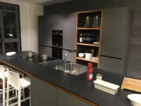 Cucina Valcucine moderna ad isola grigio in laminato opaco Forma mentis