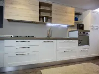 cucina moderna vintage bicolore rovere e white 