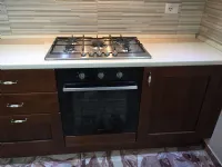OFFERTA cucina lineare anta legno NOCE (MISURA 390cm)