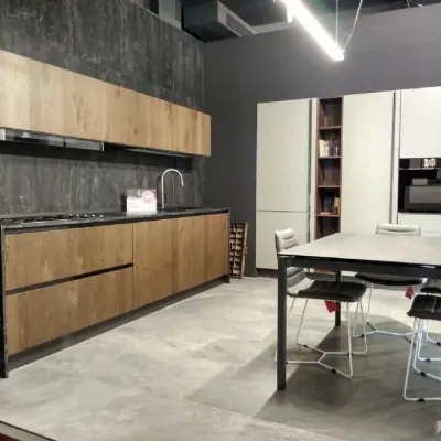 Progetta una cucina moderna lineare Arrex con colori audaci a soli 9406€.
