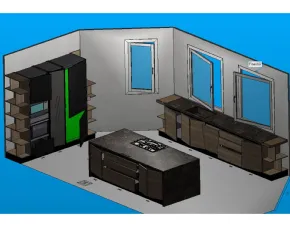 Scopri la cucina Tropea Plus Imab con uno sconto del 50%! Un design moderno ed elegante per arredare la tua casa.