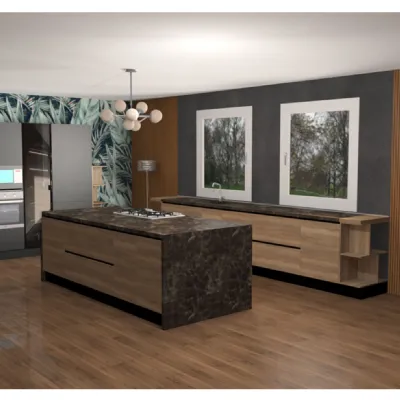 Scopri la cucina Tropea Plus Imab con uno sconto del 50%! Un design moderno ed elegante per arredare la tua casa.