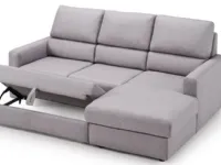 Divani letto con penisola Divano-letto mod.miki con chaise-longue in promo-sconto del 50% Exc a prezzo scontato