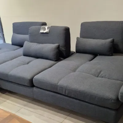Divani letto con penisola in Tessuto Nicoletti home a prezzo ribassato
