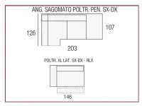 Divano angolare in Microfibra Egoitaliano a prezzo scontato