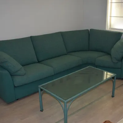 Divano angolare in stile Moderno Con seduta fissa con forte sconto