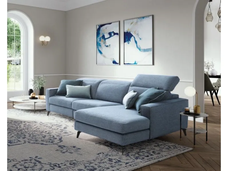 Divano con penisola Christopher * Le comfort in Offerta Outlet