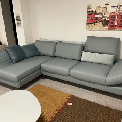 Divano con penisola Nathan Collezione esclusiva a PREZZO OUTLET scontato del 40%