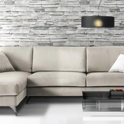 DIVANO DESIGN CON PENISOLA DESTRA O SINISTRA VARI COLORI FINE SERIE