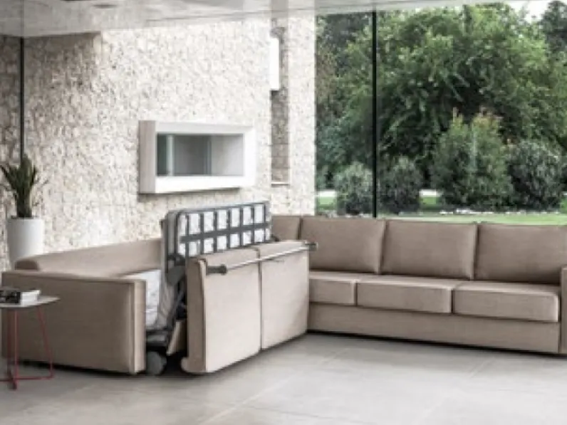 DIVANO DESIGN MAXI ANGLARE CON LETTO O SENZA 