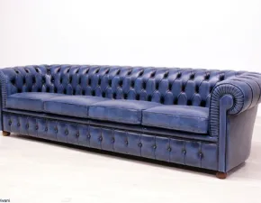 Divano Divano chesterfield 4 posti Vama divani a PREZZO OUTLET scontato del 10%