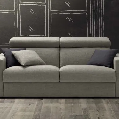 DIVANO LETTO CON CONTENITORE SFODERABILE FINE SERIE