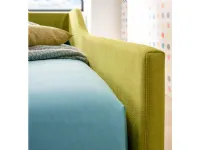 Divano in Tessuto stile moderno modello Divano letto roxy con contenitore in tessuto pistacchio scontato - 60%