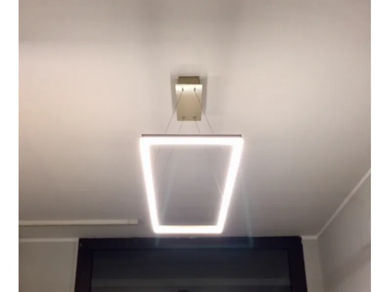 Illuminazione a soffitto, Fabas Luce modello Bard 3394-45-225 struttura in Metallo con profilo perimetrale Oro lampade di Design,alimentazione a Led