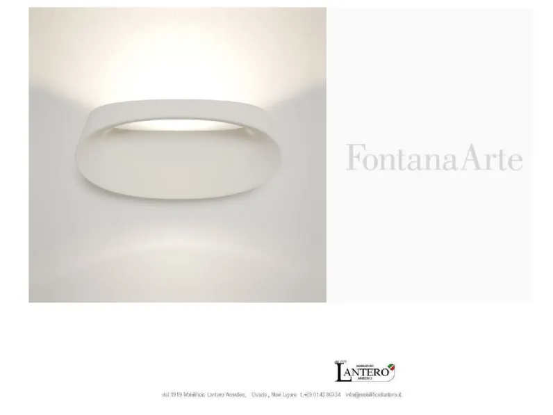 Lampada Fontana Arte LED Bonnet, Bianco, prezzi outlet online.
