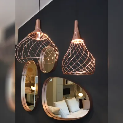 Lampada a sospensione Linea light Mongolfier Ambra in offerta