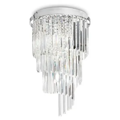 Offerta lampada a sospensione Ideal lux Carlton 168920 8 luci. Trasparente. Acquista ora!