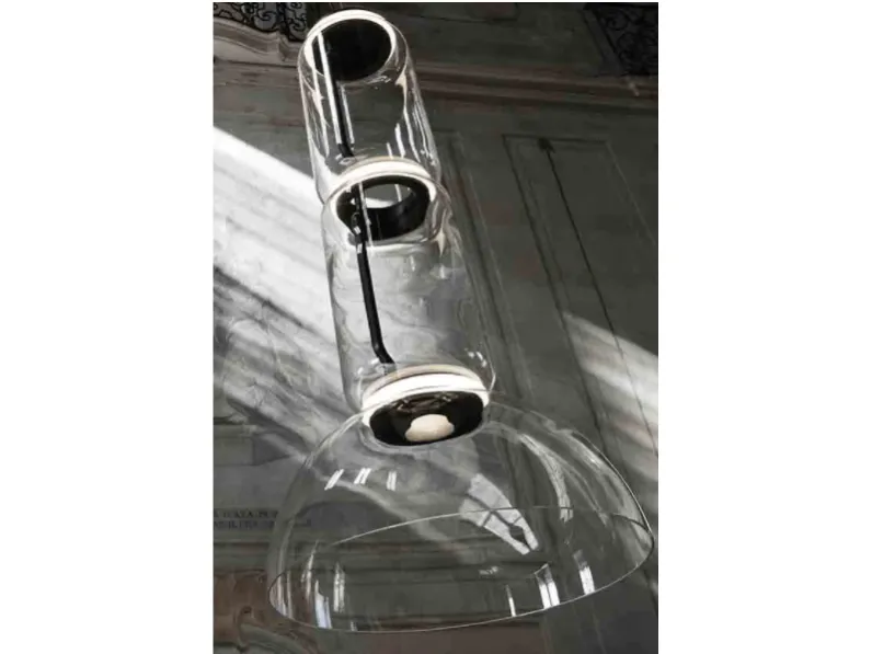 Lampada a sospensione stile Design Noctambule suspension 3 low cylinder and bowl Flos in offerta outlet