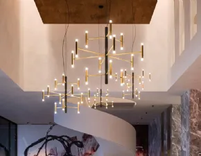 Lampada a sospensione stile Moderno Perla p12  led 53w Linea light scontato