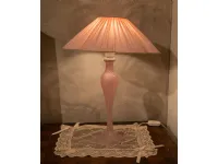 Lampada Coppia di lampade inerni luce murano rosa Artigianale in OFFERTA OUTLET