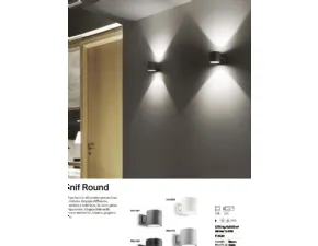 Lampada da parete in metallo Snif roud Ideal lux in Offerta Outlet